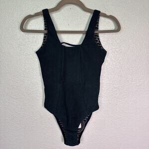 Resin Obsidian x Free People Swimsuit Womens XS One Piece Boho Swimwear Blue NEW